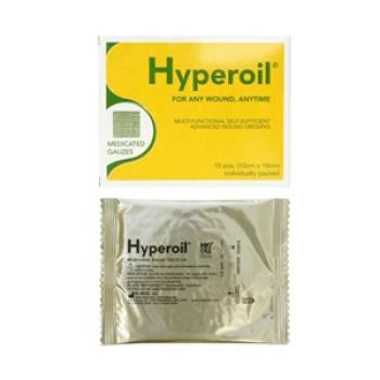 HYPEROIL GARZA 10X10CM 10 PEZZI