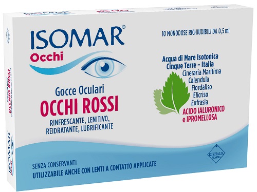 ISOMAR OCCHI ROSSI 0,2% 10 FLACONCINI